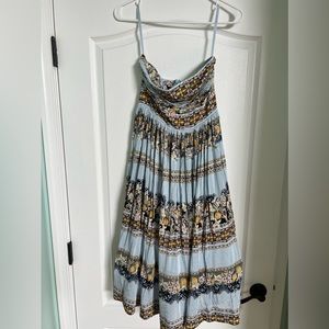 Whbm strapless dress